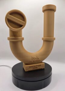 Pudełko ślubne w kształcie syfonu